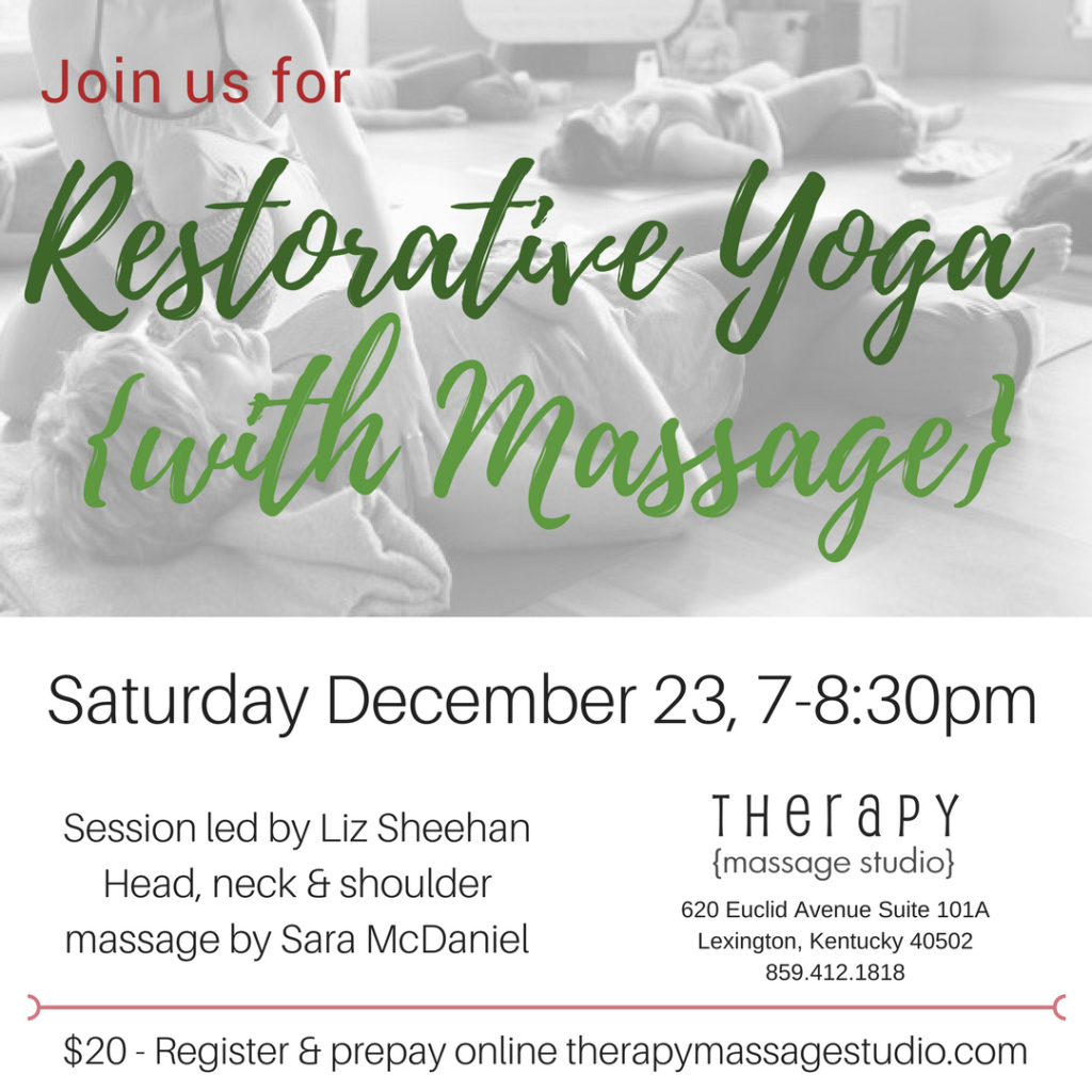Restorative yoga with massage